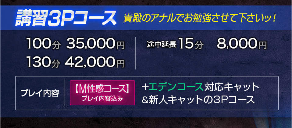 講習3Pコース
